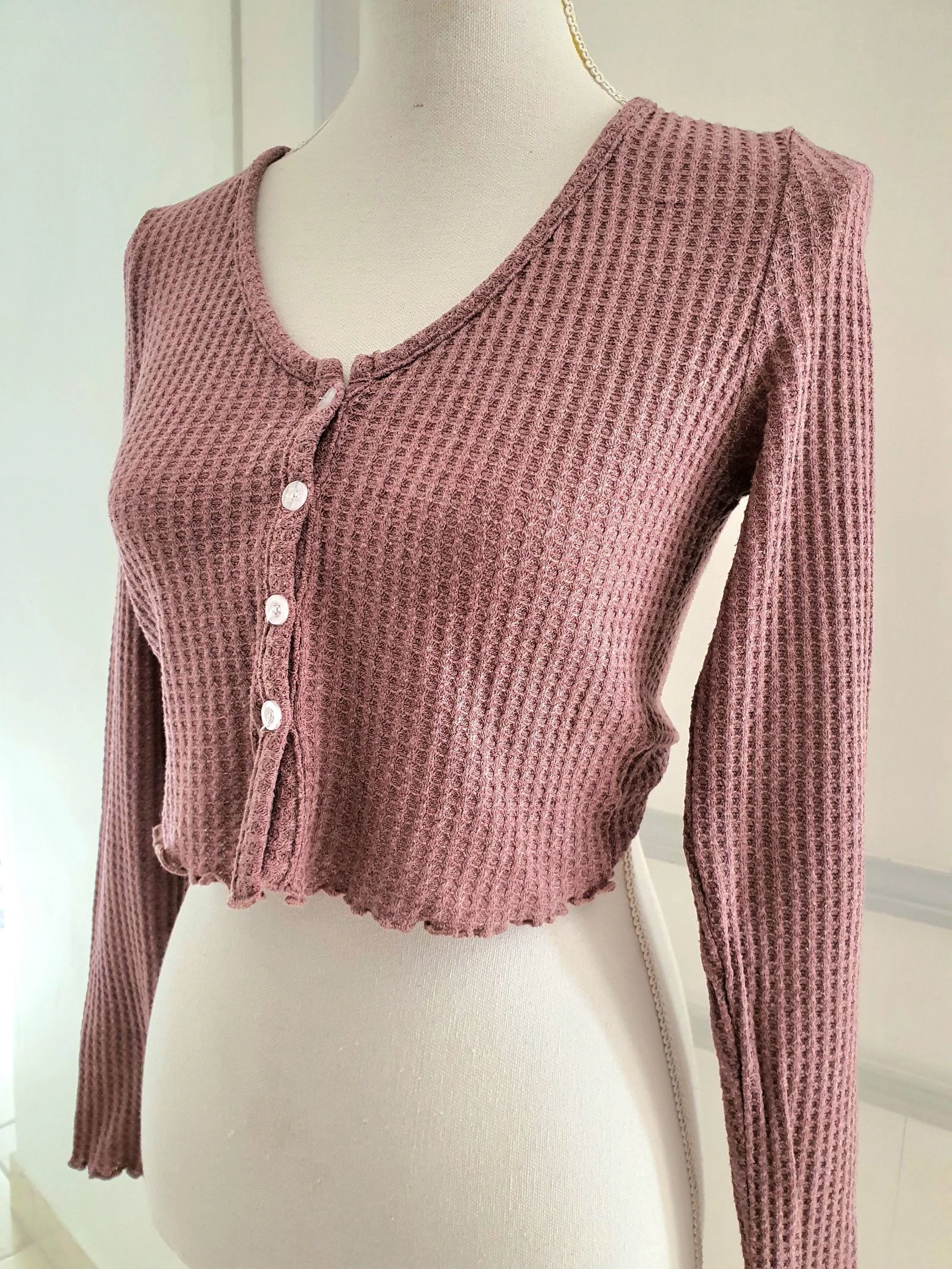 Cardigan top crop 